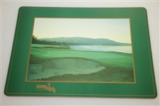 Pebble Beach Cork Board Pace Mats featuring 7th & 18th Holes