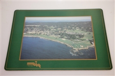 Pebble Beach Cork Board Pace Mats featuring 7th & 18th Holes
