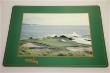 Pebble Beach Cork Board Pace Mats featuring 7th & 18th Holes