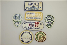 PGA Championship Patches - 1969, 1970, 1974, 1975, 1976, 1977 & 1978 - Nicklaus, Watson