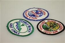 Pebble Beach, Bing Crosby Pro-Am & Firestone CC Patches - Jack Nicklaus Wins