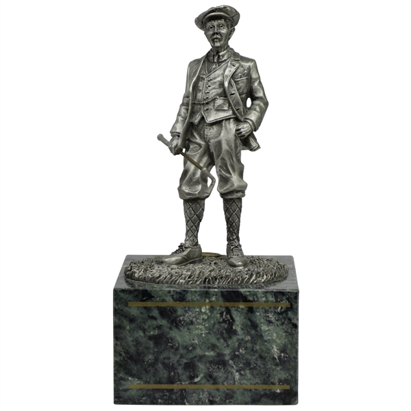 Fine Pewter Golfer Statue on Marble Base by Artist B. Austin - Master Edition