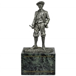 Fine Pewter Golfer Statue on Marble Base by Artist B. Austin - Master Edition