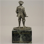 Fine Pewter Golfer Statue on Marble Base by Artist B. Austin - Master Edition