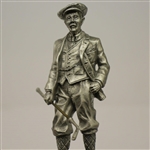 Fine Pewter Golfer Statue on Marble Base by Artist B. Austin - Master Edition