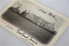 Alex 'Sandy' Herd Signed Wimbledon Golf Club House Postcard JSA ALOA
