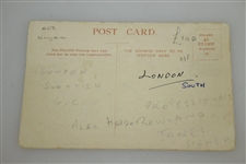 Alex 'Sandy' Herd Signed Wimbledon Golf Club House Postcard JSA ALOA