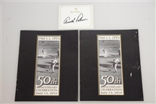 Arnold Palmer Umbrella Bookplate w/ Kingdom & 1960 US Open Anniv. Publications
