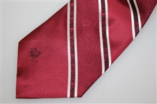 1960 US Open at Cherry Hills CC Red Striped Silk Tie - Palmer's 1st US Open Win