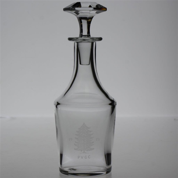 Pine Valley Golf Club Crystal Decanter w/ Stopper