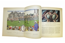 1930 Fortune Magazine w/ Bobby Jones Wins The Open Championship At St. Andrews Currier & Ives Print