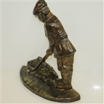 Antique Hubley Cast iron Golfer Door Stop w/ Great Color