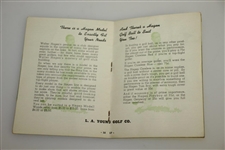 Walter Hagen's 'The How & Why of Golf' Promotional Publication