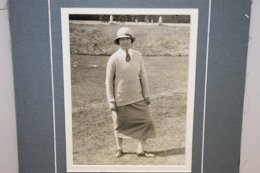 1910's National Title Winner Cecil Leitch Signed Photo Presentation JSA ALOA