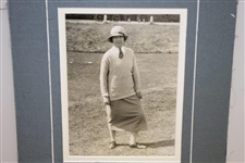 1910's National Title Winner Cecil Leitch Signed Photo Presentation JSA ALOA