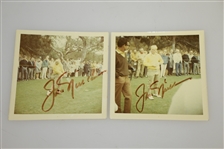 Jack Nicklaus Signed Pebble Beach Original 1970's Amateur Photos JSA ALOA