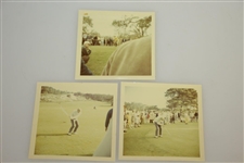 Jack Nicklaus Signed Pebble Beach Original 1970's Amateur Photos JSA ALOA