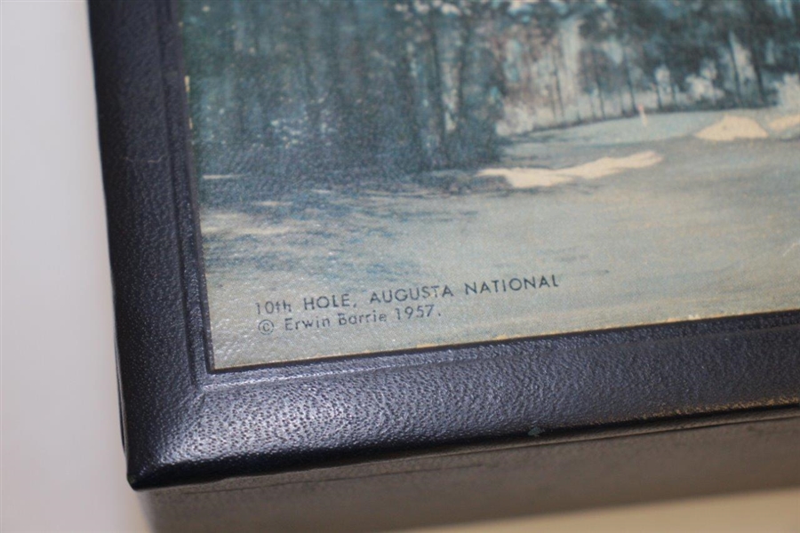 1957 Augusta National Golf Club Box Feat 10th Hole by Artist Erwin Barrie