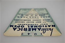 1942 Hale America National Open FINAL ROUND Sunday Ticket HOGAN'S First Major WIN ? - RARE