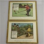 Perrier Water Golf Rules Set By Charles Crombie - Reproductions of Prints Circa 1905