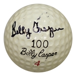 Billy Casper Signed Signature '100' Model Ball JSA ALOA