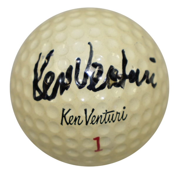 Ken Venturi Signed Signature Model Ball JSA ALOA