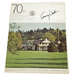 Lanny Wadkins Signed 1970 US Amateur at Waverley CC Program JSA ALOA