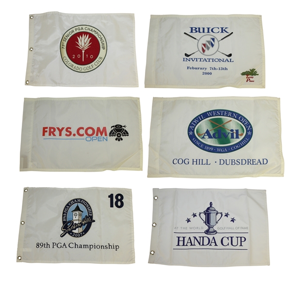 2007 PGA, Handa Cup, Western Open, Buick Open & Others Flags - 6 Total