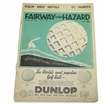 1931 Fairway & Hazard Magazine from June 13th w/ Dunlop Advertisement 