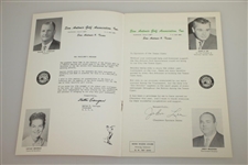 1964 Texas Open at Oak Hills CC Program Feat. Hometown Golfer Jimmy Demaret
