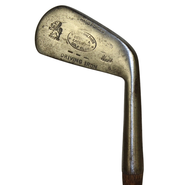 Harry Malpass Pro Detroit Golf Club Lion & Cape Fear CC Stamped Hand Forged Driving Iron