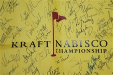 2012 Kraft Nabisco Championship Field Signed Flag - Thompson, Lopez, Lewis, Wie & Others JSA ALOA