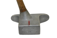 Circa 1930's Spalding Prototype MM Hickory Mallet Putter - Very Good Condition