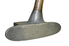 Circa 1930's Spalding Prototype MM Hickory Mallet Putter - Very Good Condition