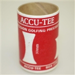 Set of Accu-Tee Rubber Tees in Original Cylinder Box - Very Good Condition