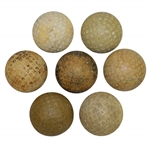 Circa Early 1900's Vintage Mesh Balls - Dunlop, Spalding, Goblin & Others
