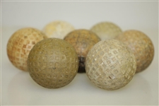 Circa Early 1900's Vintage Mesh Balls - Dunlop, Spalding, Goblin & Others