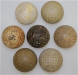 Circa Early 1900's Vintage Mesh Balls - Dunlop, Spalding, Goblin & Others