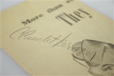 Claude Harmon Signed WWII Newspaper Cut - Seldom Seen JSA FULL #Y69640
