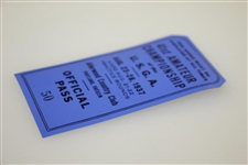 1937 U.S. Amateur Series Ticket Johnny Goodman Victory - Very Good Condition