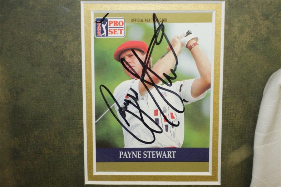 Payne Stewart Signed Glove & Cards Framed Presentation JSA Full #BB12600