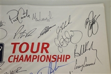 2019 Tour Championship Flag Signed by McIlroy, Koepka, Fowler, Thomas & Others JSA ALOA
