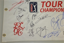 2019 Tour Championship Flag Signed by McIlroy, Koepka, Fowler, Thomas & Others JSA ALOA