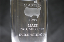 1995 Masters Awarded Eagle Hole #13 Crystal Highball Glass - Mark Calcavecchia