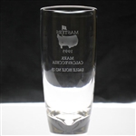 1995 Masters Awarded Eagle Hole #13 Crystal Highball Glass - Mark Calcavecchia