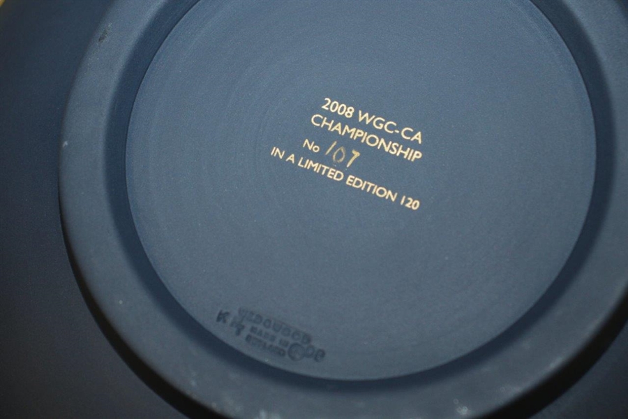 Mark Calcavecchia's 2008 World Golf Champ-CA Wedgewood China Blue Bowl - LE 107/120
