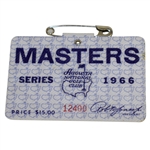 1966 Masters Tournament Series Badge #12400 - Jack Nicklaus Winner