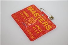 1972 Masters Tournament Series Badge #13069 - Jack Nicklaus Winner