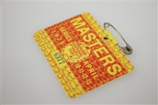 1975 Masters Tournament Series Badge #6377 - Jack Nicklaus' 5th Green Jacket