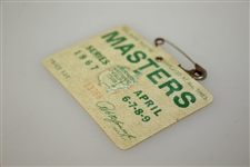 1967 Masters Tournament Series Badge #13768 - Gay Brewer Winner
